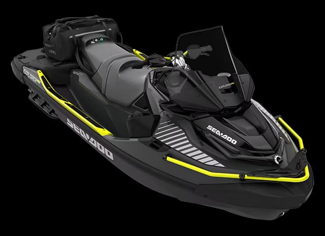 Explorer Pro: Redefining long-distance riding with a 230-hp engine. Ingeniously engineered for more gear, new waterways, and limitless possibilities.